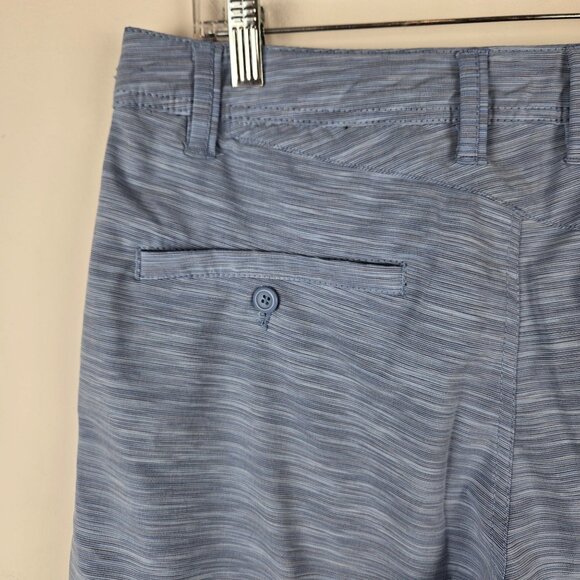 Volcom Mens Shorts Size 32‎ Blue Striped Casual Hybrid Beach Outdoor Skater - Picture 10 of 12